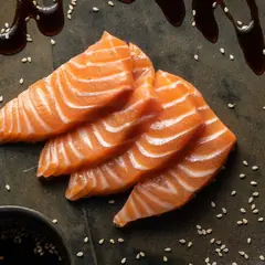 Sashimi de salmón